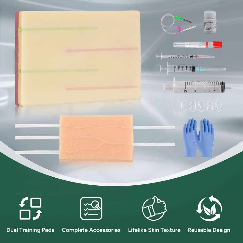 IV Injection Practice Kit, Venipuncture & IV Insertion Training Set, Phleboto...