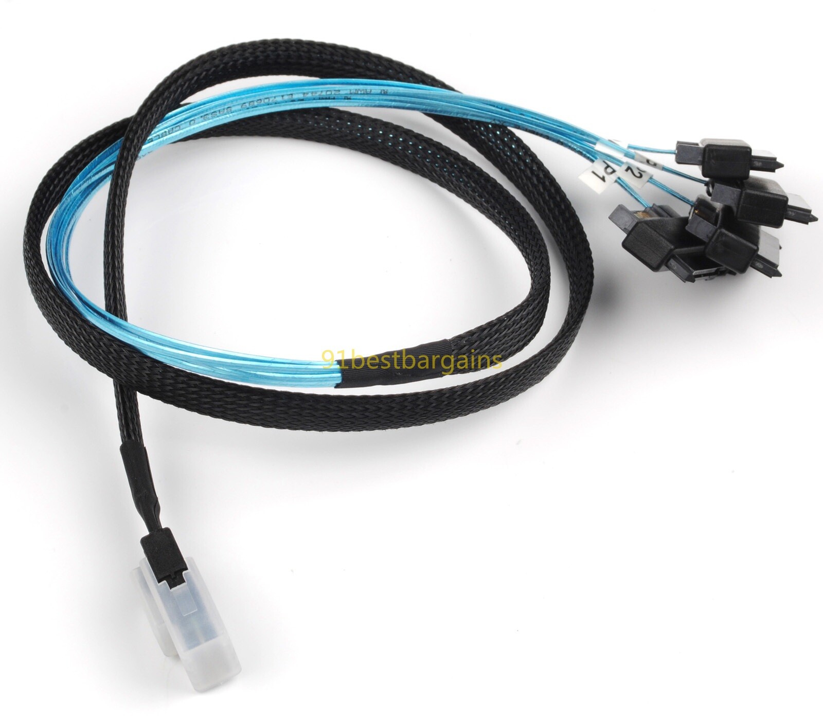 Mini SAS SFF-8087 To 4 SAS SFF-8482 Hard Drive Forward Breakout Cable RAID HBA