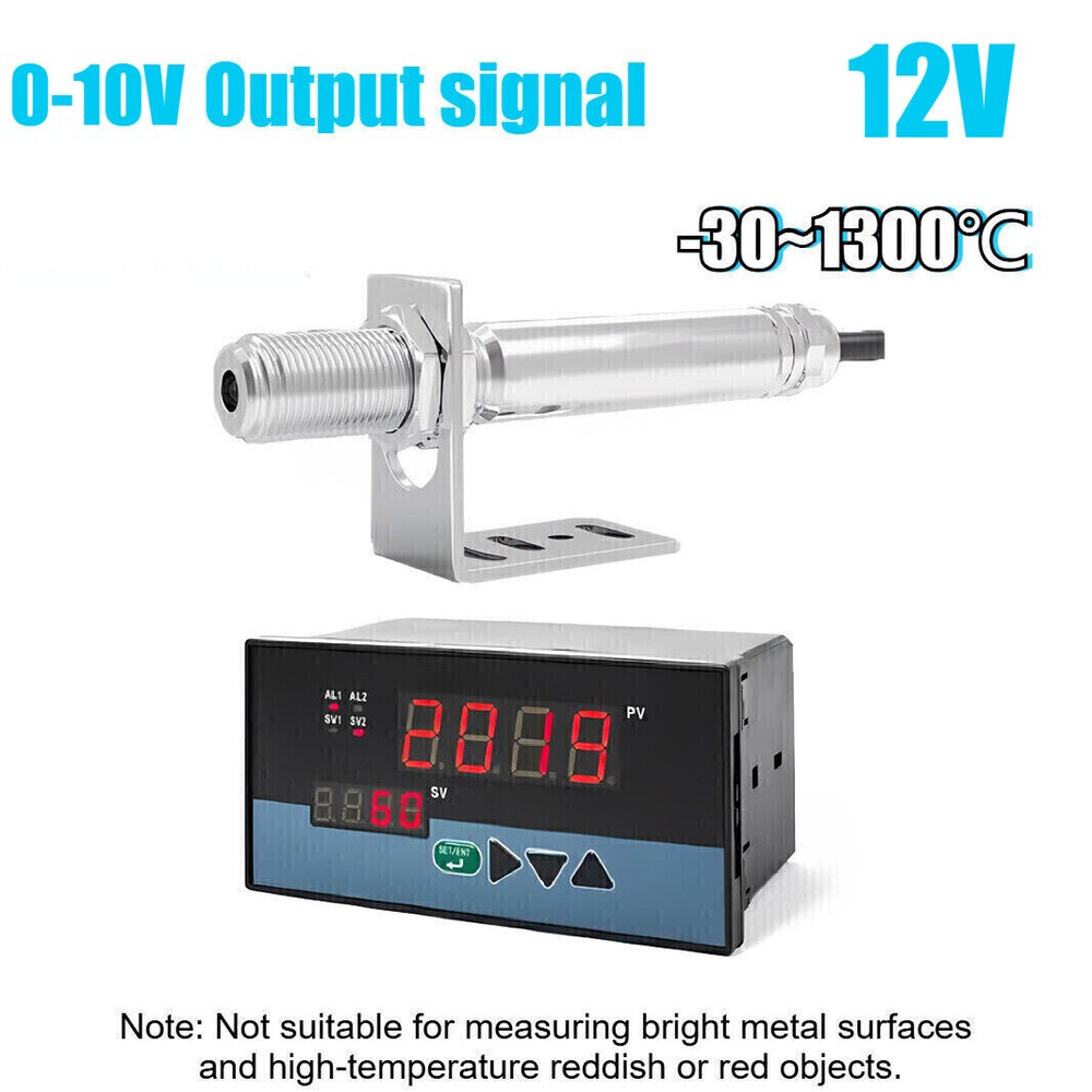0-10V 12V Non-contact Infrared Thermometer Sensor Temperature Tool +Controller