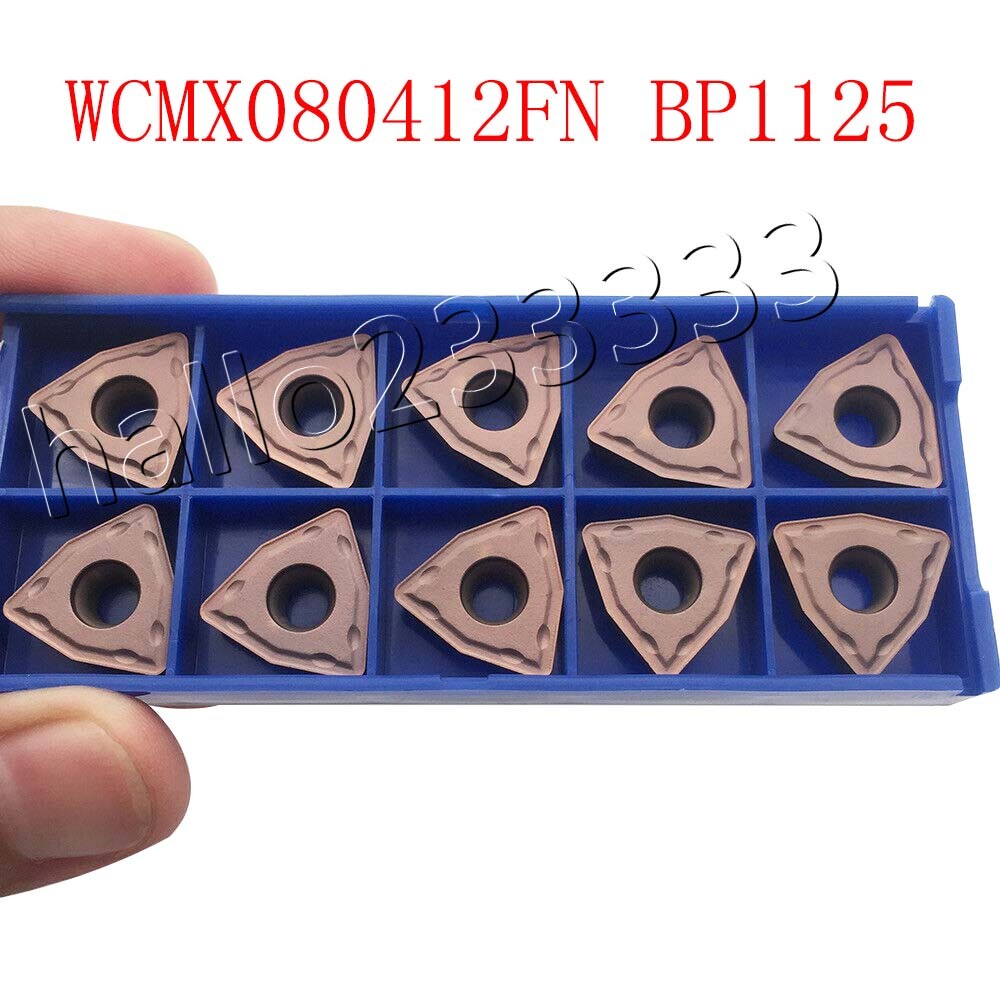 10pcs WCMX080412FN BP1125 carbide inserts cutting tool u drill inserts WCMX0804