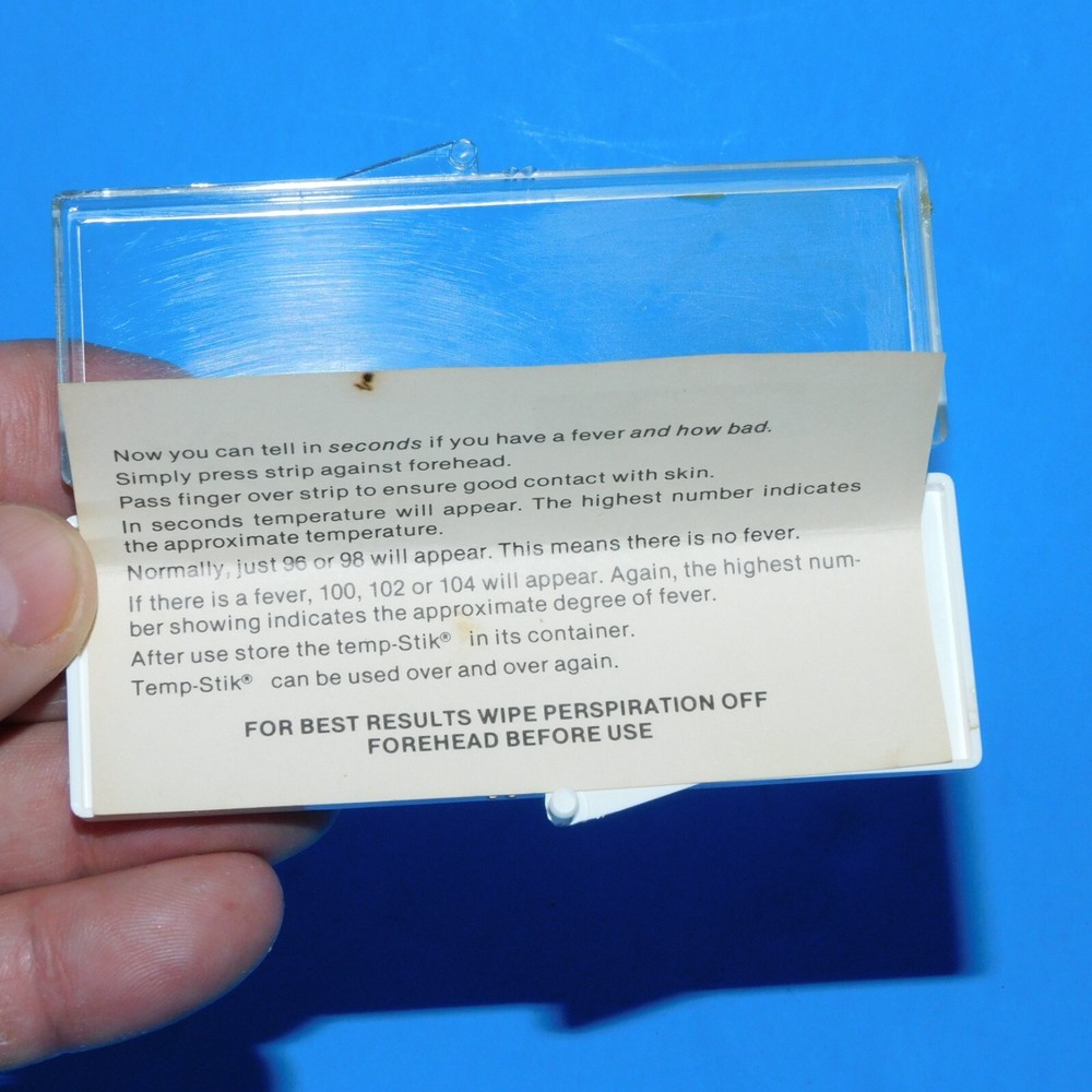 VINTAGE TEMP-STIK FEVER INDICATOR THERMOMETER