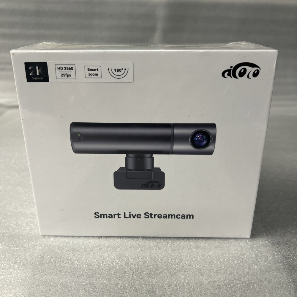 Webcam, 2K Web cam with Intelligent Sensor, AI Auto Tracking, Gesture Control, 2