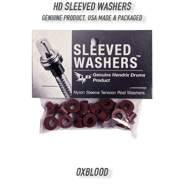 Hendrix Drums Sleeve Washers, 20-Pack, Oxblood