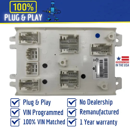 2017 Chrysler Pacifica BCM Body Control Module Part# 68222875 – Plug & Play