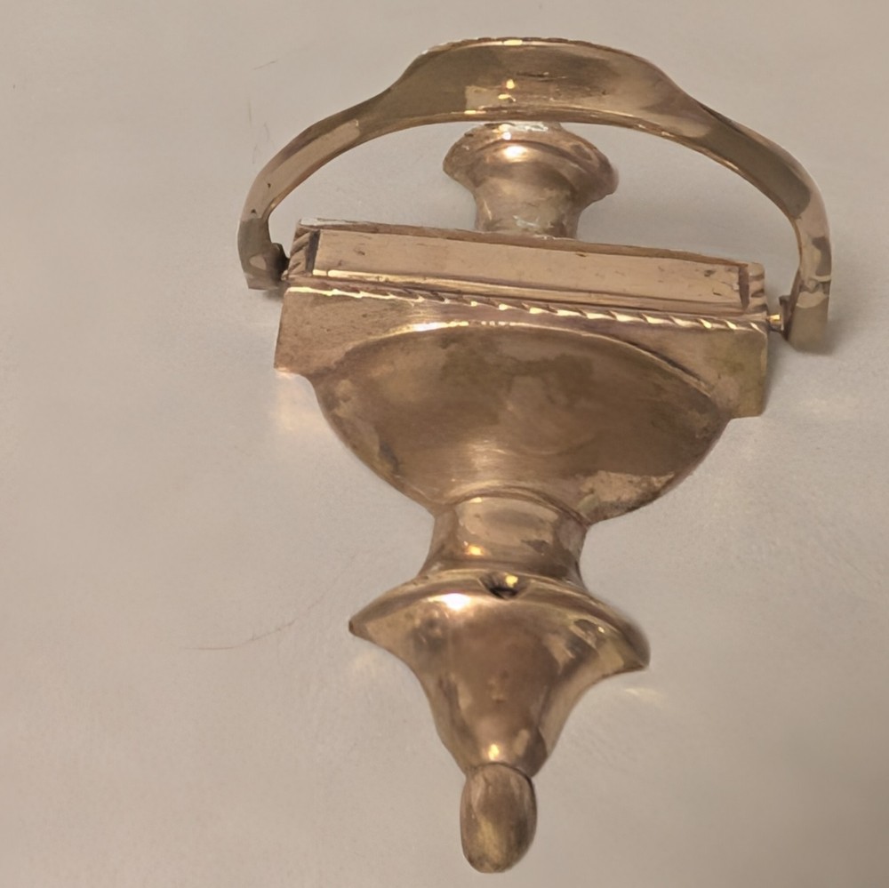 Vintage Door Knocker 7.25” x 4" Solid Brass