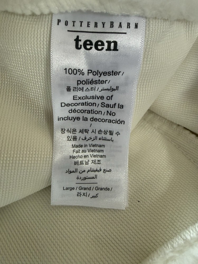 Pottery Barn Teen Harry Potter™ Hufflepuff Faux Fur Bean Bag slipcover Only New!