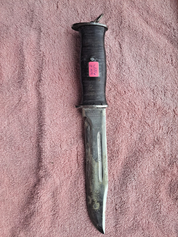 Original WWII EGW Fighting Knife Marked