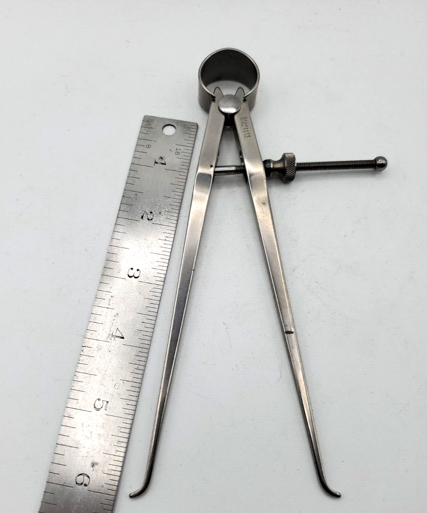 STARRETT 74A Fay Spring Type Inside Caliper 6" Range Solid Nut - USA NICE