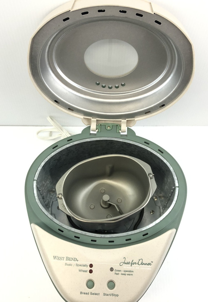 WEST BEND JUST FOR DINNER AUTOMATIC BREAD MAKER MACHINE MODEL 41077 EUC Clean