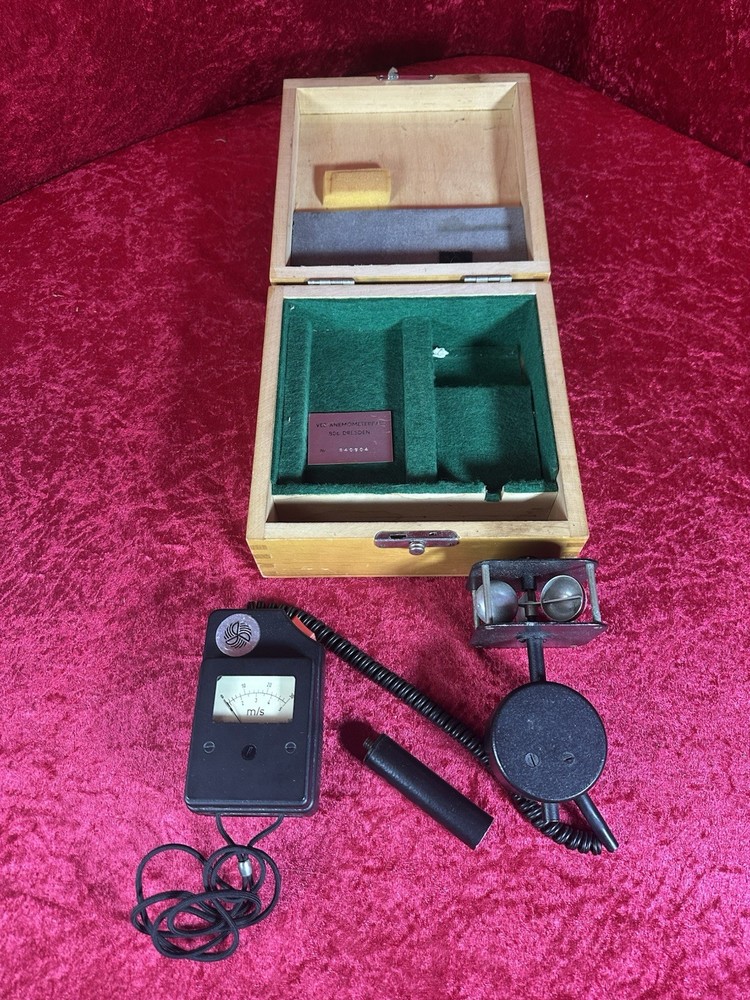 VEB Handheld Anemometer Analog Meter Works!!!