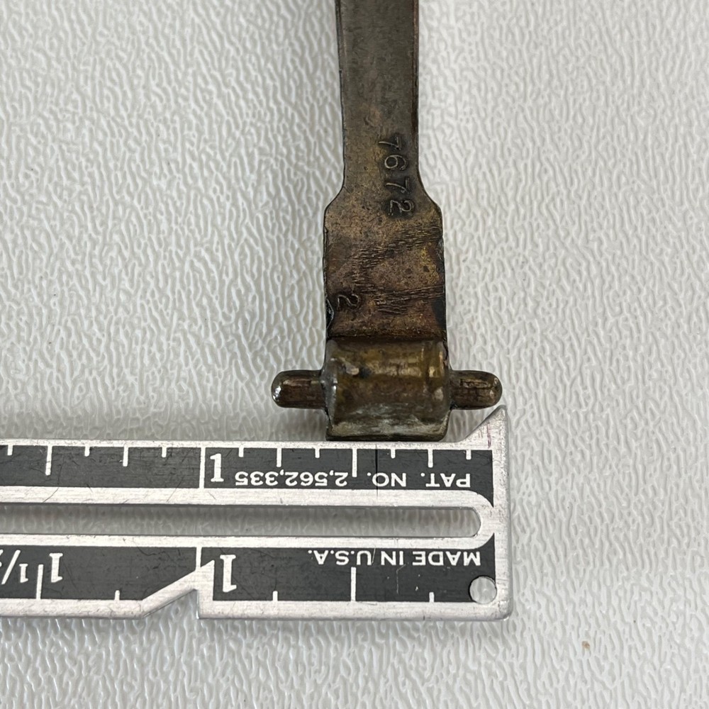 Solid Brass Replacement Door Knocker Strike Bar MidCentury 4.5" Door Hardware