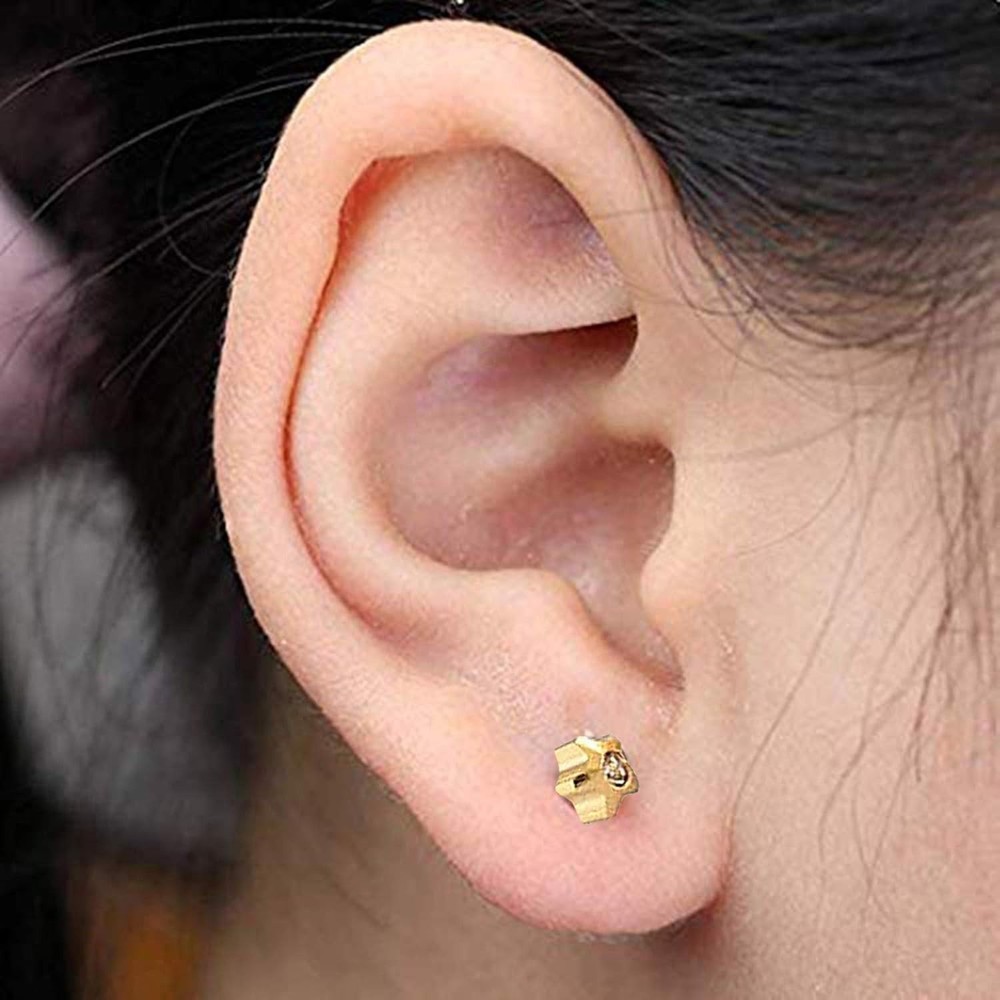 4 Pack Self Ear Piercing Gun Kit, Disposable Self Ear Piercing Gun Kit with E...
