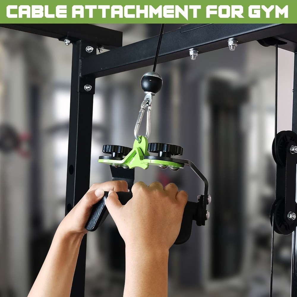 Adjustable Lat Pull Down Bar Cable Machine Attachments for Gym T-bar Row Handle