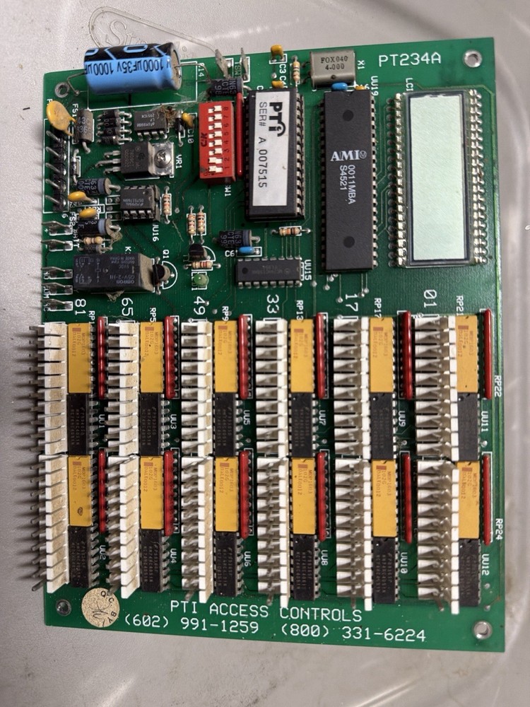 PTI PT234A Access Control Board PCB Integrated Systems Used Untested