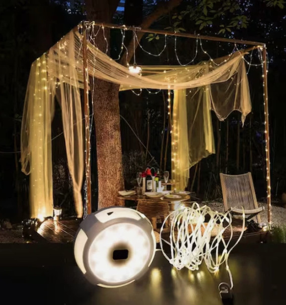 Defiant 250 Lumens Rechargeable Utility With Retractable String Light