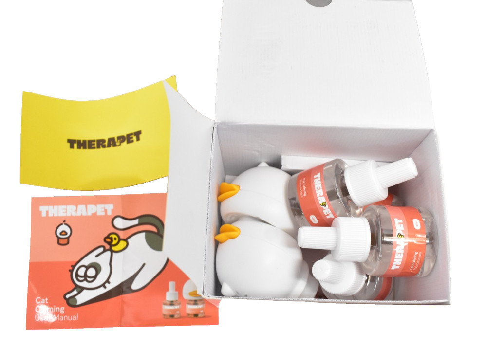 TherapetMD 2 Pack 120 Days Cat Calming Diffuser Kits Dual Pheromone Set