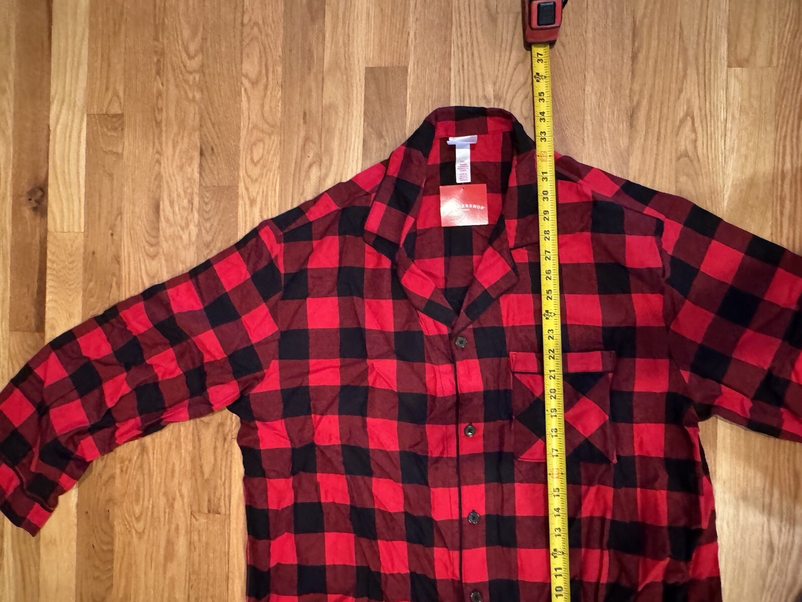 Men's Big & Tall Size 2XL Red Buffalo Check Flannel Pajama Set - Wondershop™ NEW