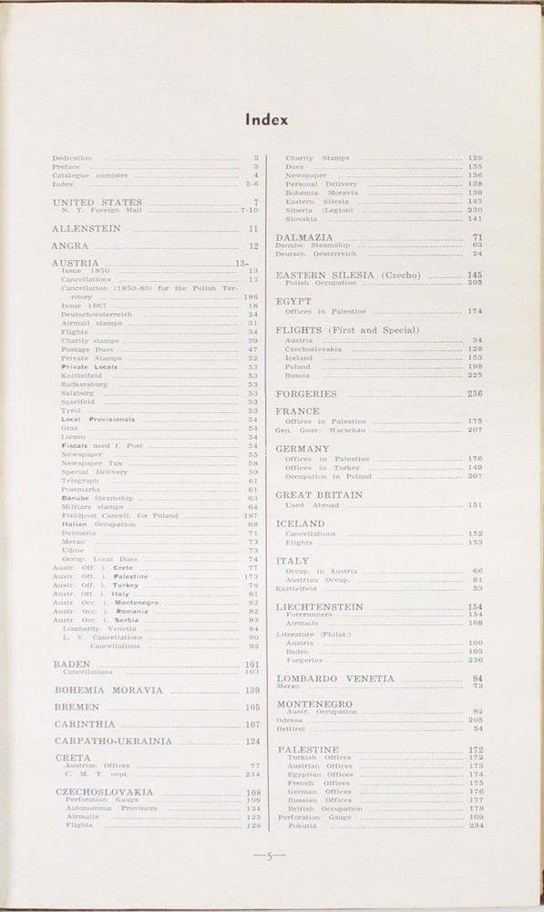 Billig's Philatelic Handbook Vol I