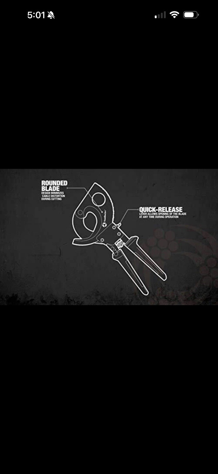 Southwire CCPR400 Heavy Duty Ratcheting Cable Cutters for 750 KCMIL Copper 10...