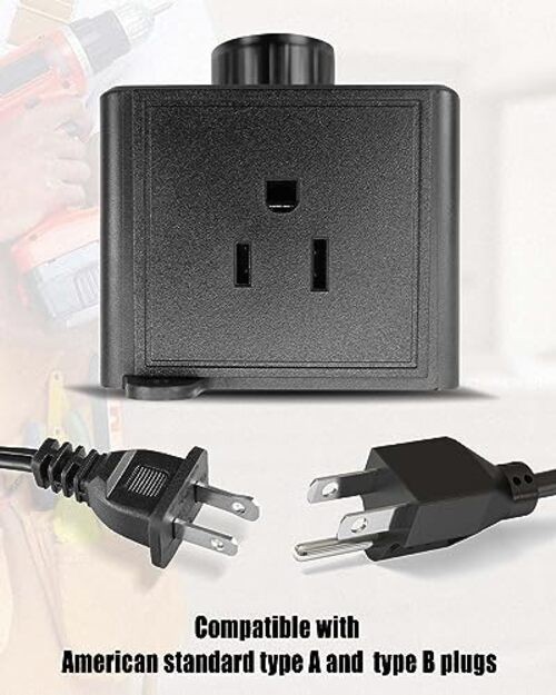 Variable Speed Controller, 120V 15 AMP AC Motor Variable Voltage Regulator