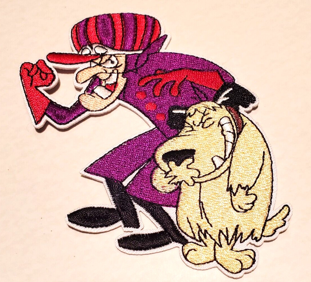 Large DELUXE 4.5" Dick Dasterdly & Muttley Cast  Embroidered Patch