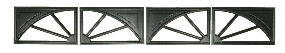 4 Amarr Wagon Wheel Replacement Insert for Short Panel Amarr Garage Door Black