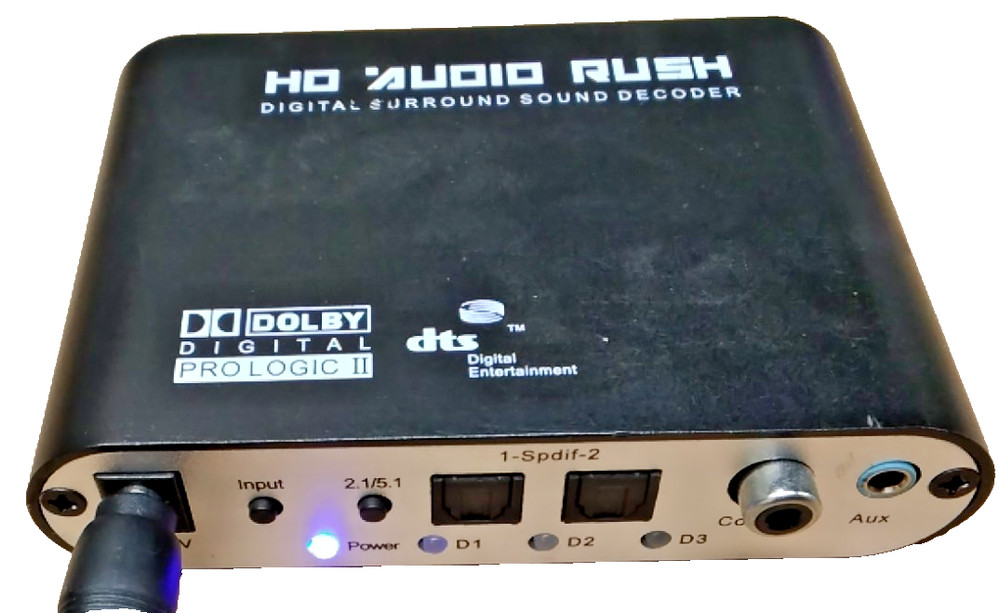 HD Audio Rush Digital Surround Sound Decoder Dolby Digital Pro Logic II
