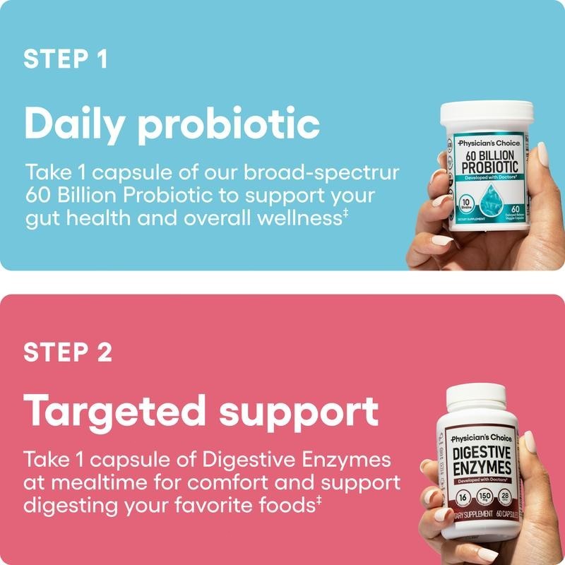 Physician's Choice Hack your Tummy Bundle: Bloating, Digestion & Immune Support