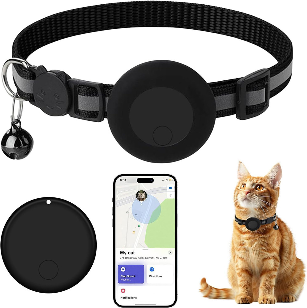 GPS Tracker for Cats (1 Pack), Mini GPS Cat Tracker, Smart Pet Activity Tracker,