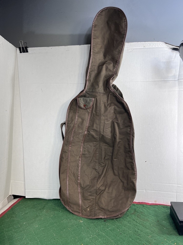 vintage 3/4 cello Canvas soft case Button Up