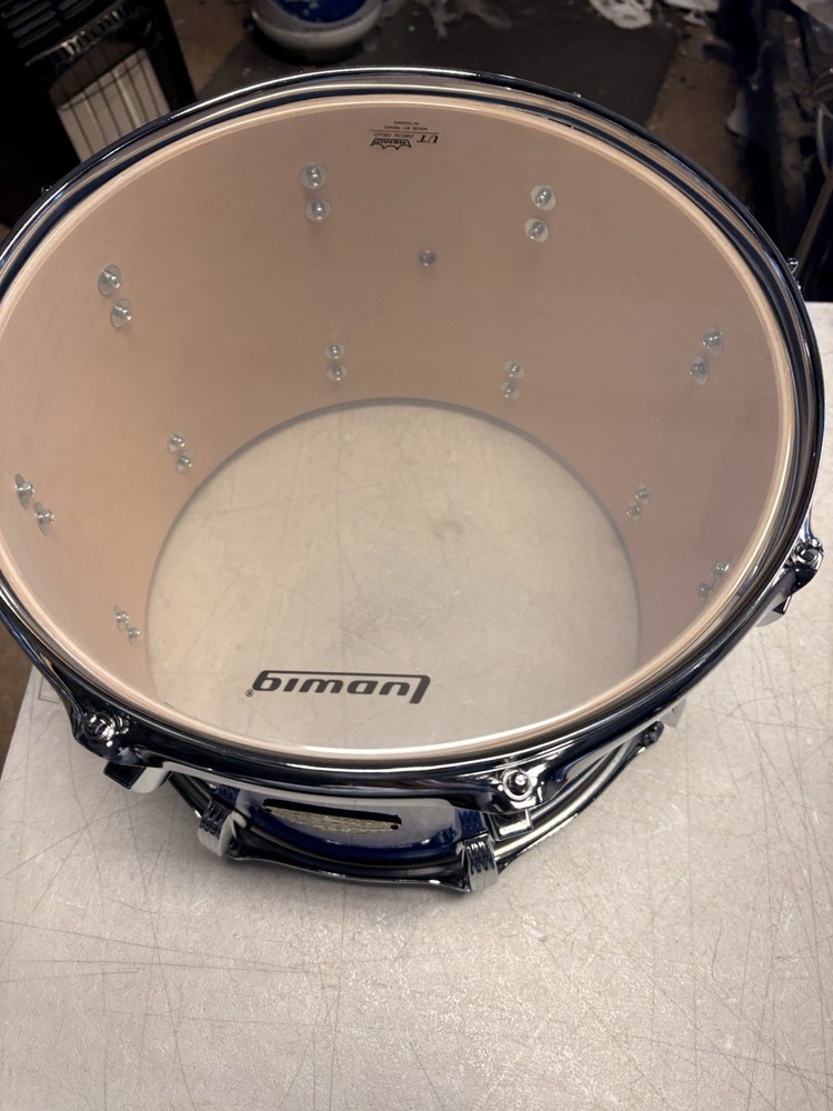 Ludwig Centennial Maple 14 Diameter X 10 Deep Tom Blue Sparkle