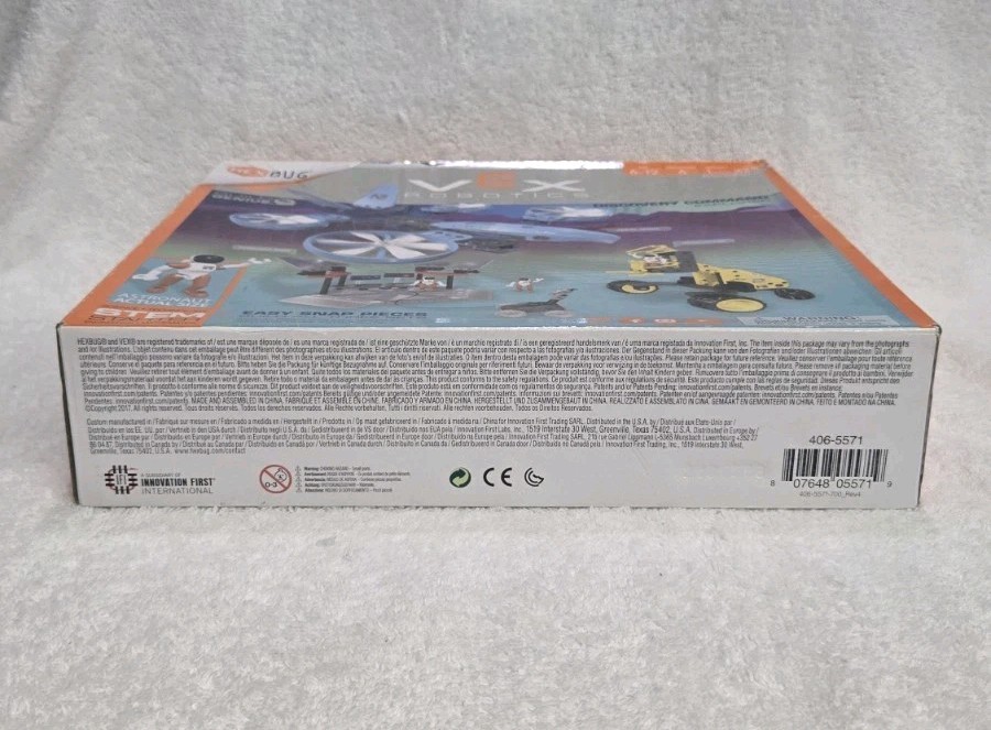 2017 HexBug Vex Robotics Discovery Command Explorer Stem Starter 225 Pcs New