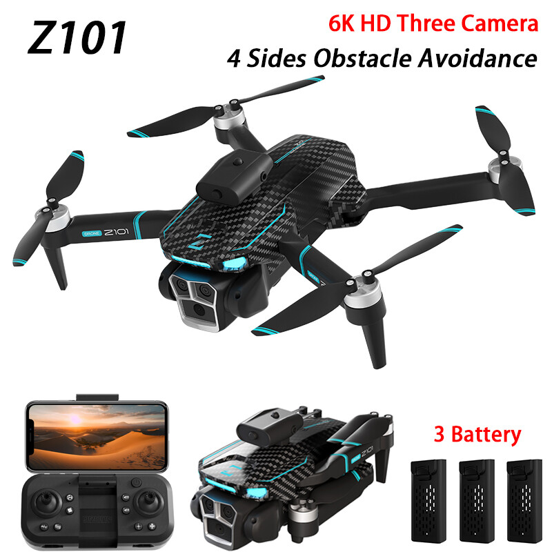 RC Drone WIFI FPV 6K HD 3 Cameras Optical Flow Positioning Obstacle Avoidance