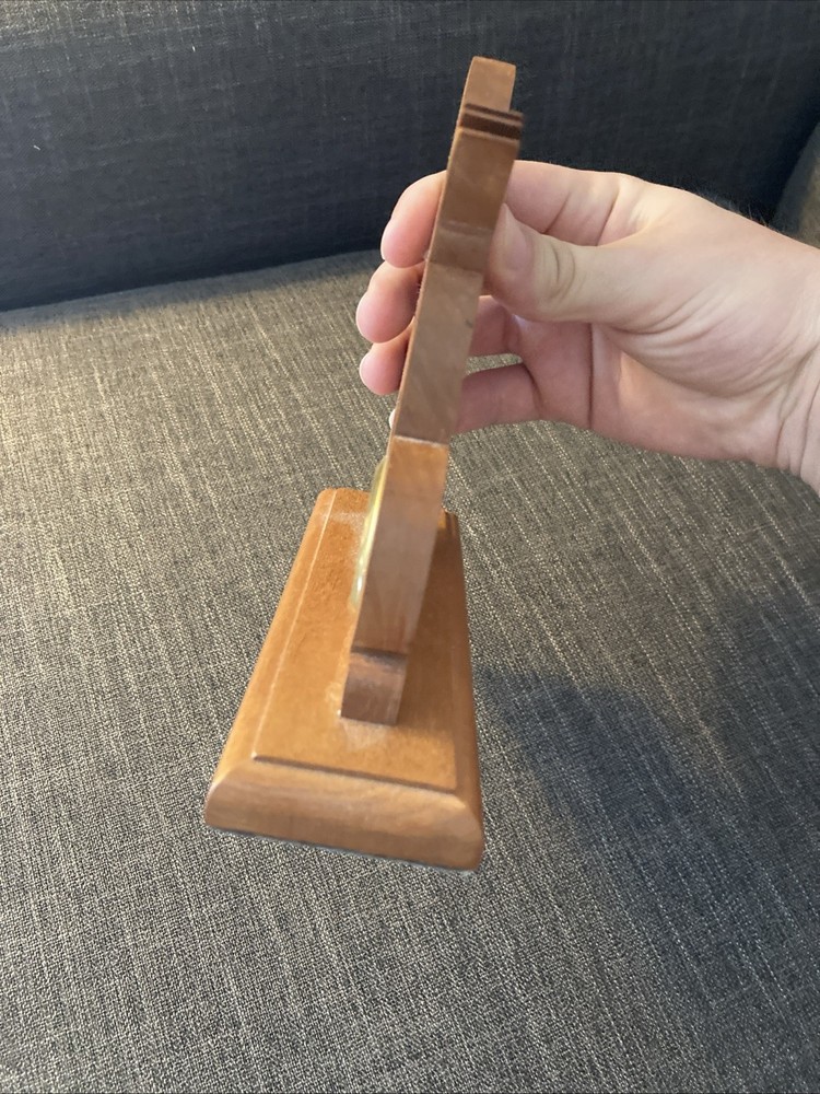 Eagle Wood Scroll Carving Hanging Clock Hand Crafted