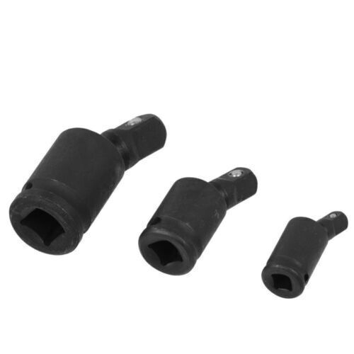 3Pcs Impact Universal Joint Socket Swivel Set 1/4" 3/8" 1/2" Drive Socket Tools