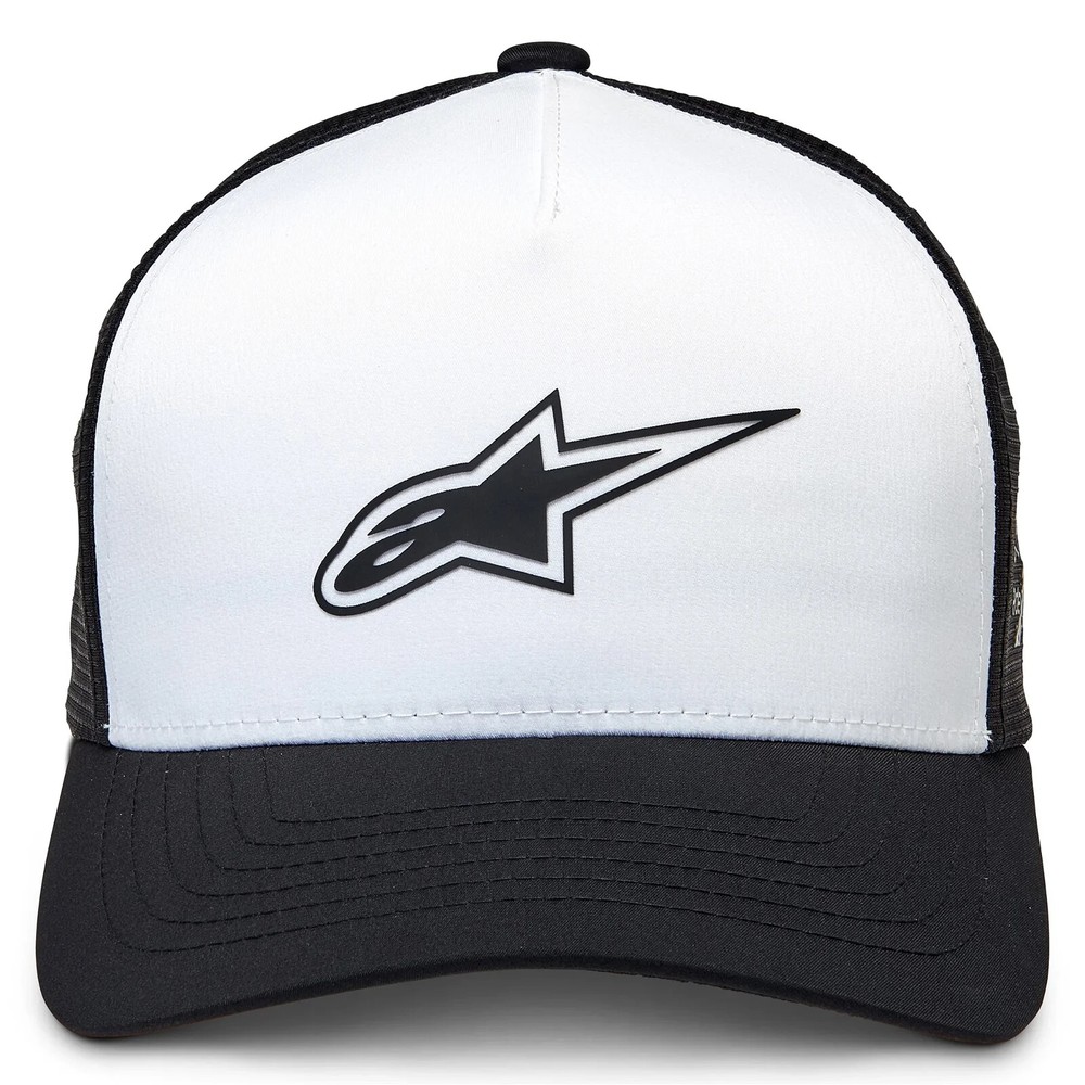 Alpinestars Advantage Tech Trucker Baseball Cap Hat White Black