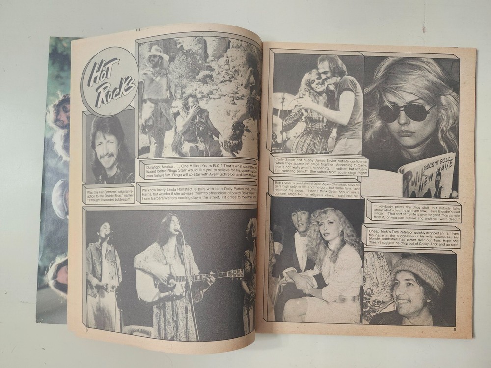 Tiger Beat Vintage 1980 Rock Magazine Van Halen KISS Cheap Trick Blondie POSTER