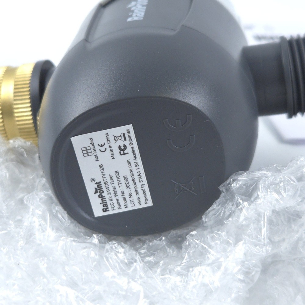 RAINPOINT TTV102B 1-Zone WiFi Irrigation Timer Water Timer Brass