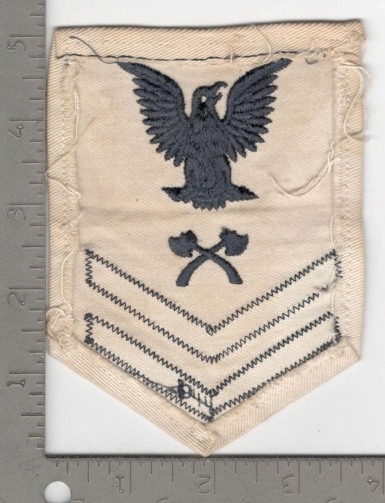 Dated 1944 US Navy 2nd Class Carpenters Mate Rate Patch Inv# N1639