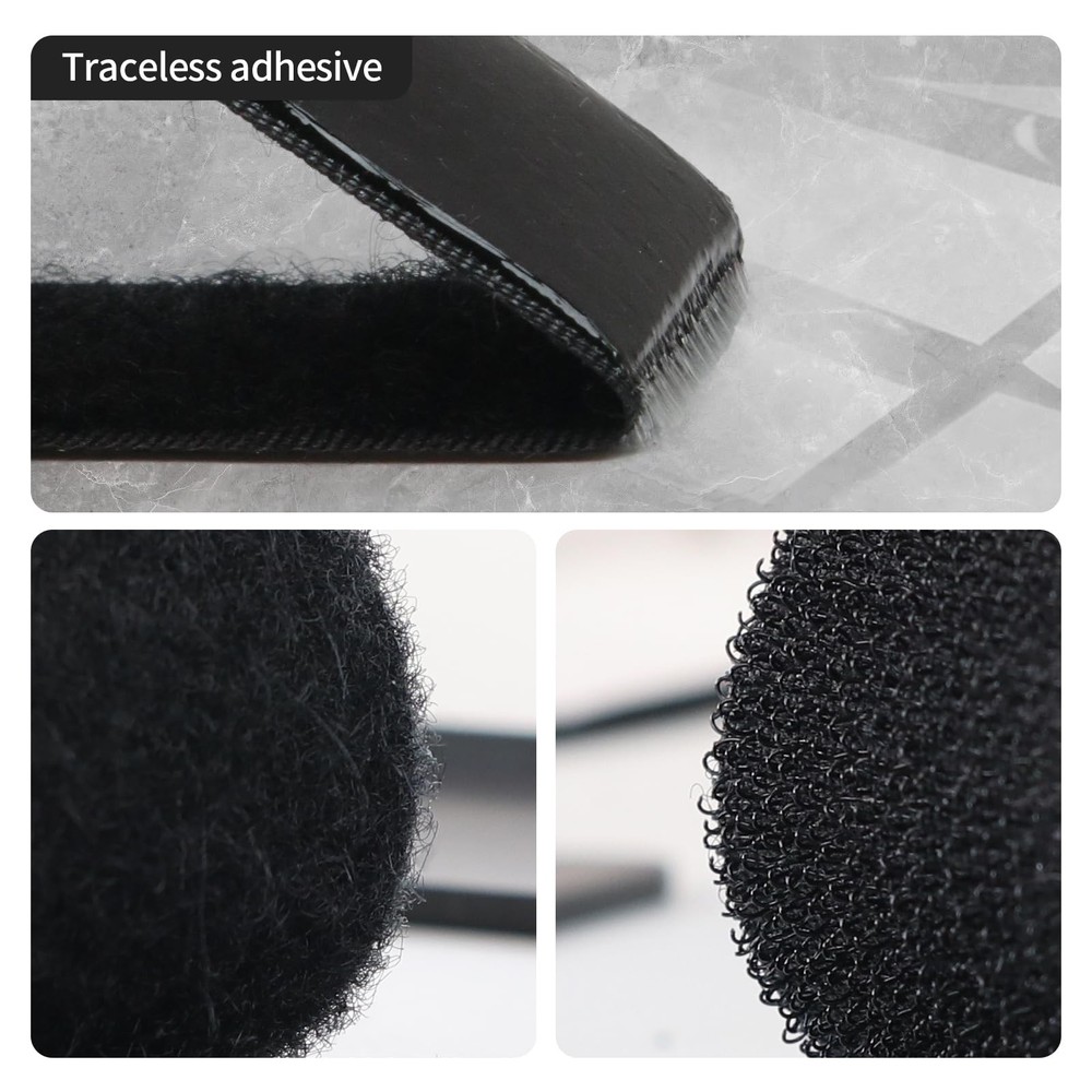 1x4 Hook & Loop Strips with Adhesive, Heavy Duty Hook and Loop Tape Sticky Back