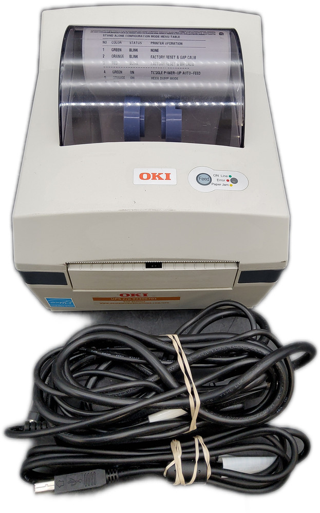 Oki LD620D Desktop Thermal Label Printer with AC adapter