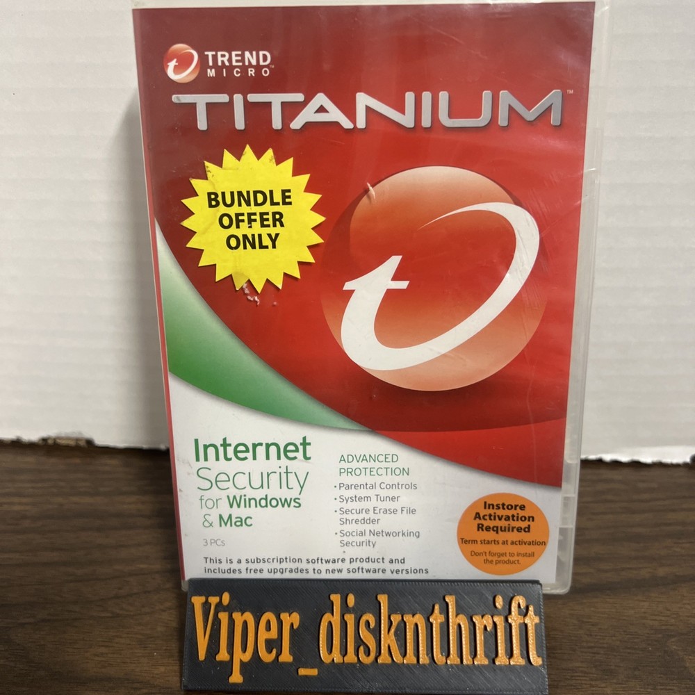TREND MICRO TITANIUM-INTERNET SECURITY FOR WINDOWS & MAC BRAND NEW SEALED