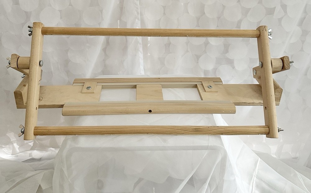 K's Creations Needlework Lap Frame Lap Table Base 20” Scroll Frame Adjustable