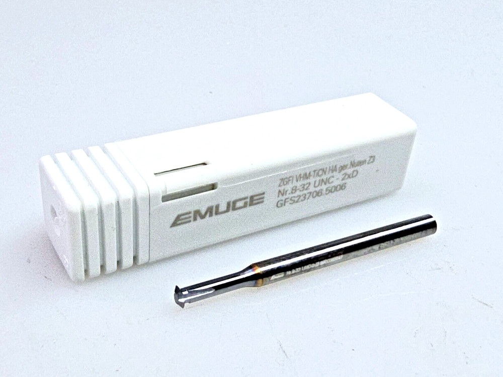 Emuge GFS23706.5006 8-32 UNC Solid Carbide Thread Mill Single Profile 2xD