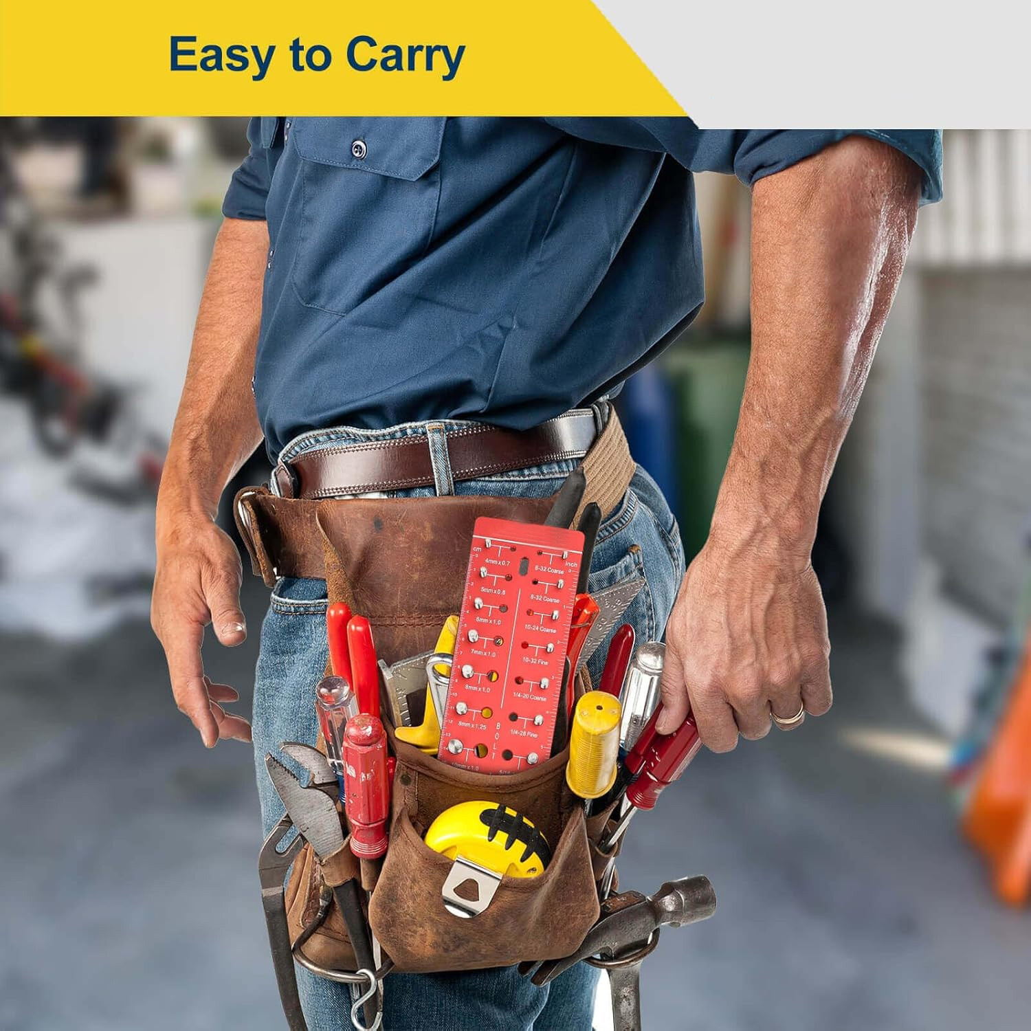 28 Nut and Bolt Thread Checker Thread Identifier Gauge Inch and Metric Screw