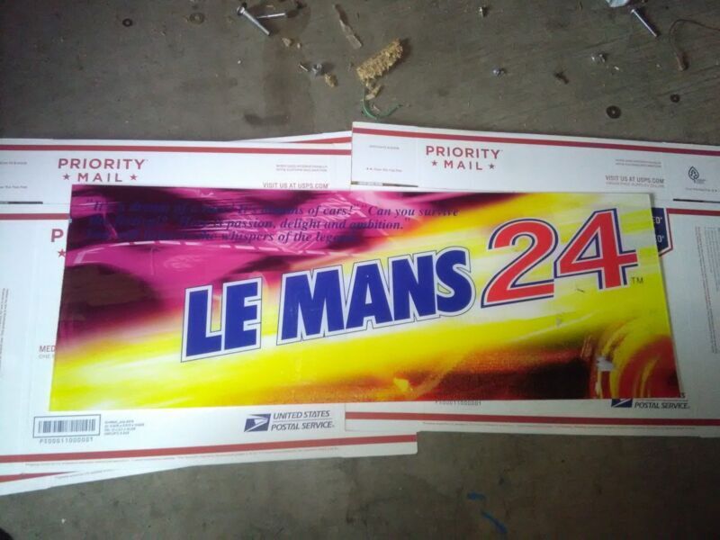 sega lemans 24 arcade plexi marquee