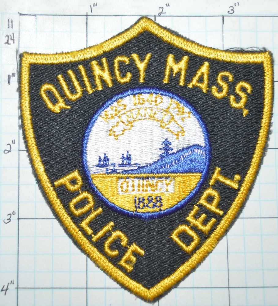 MASSACHUSETTS, QUINCY POLICE DEPT PLASTIC BACK PATCH