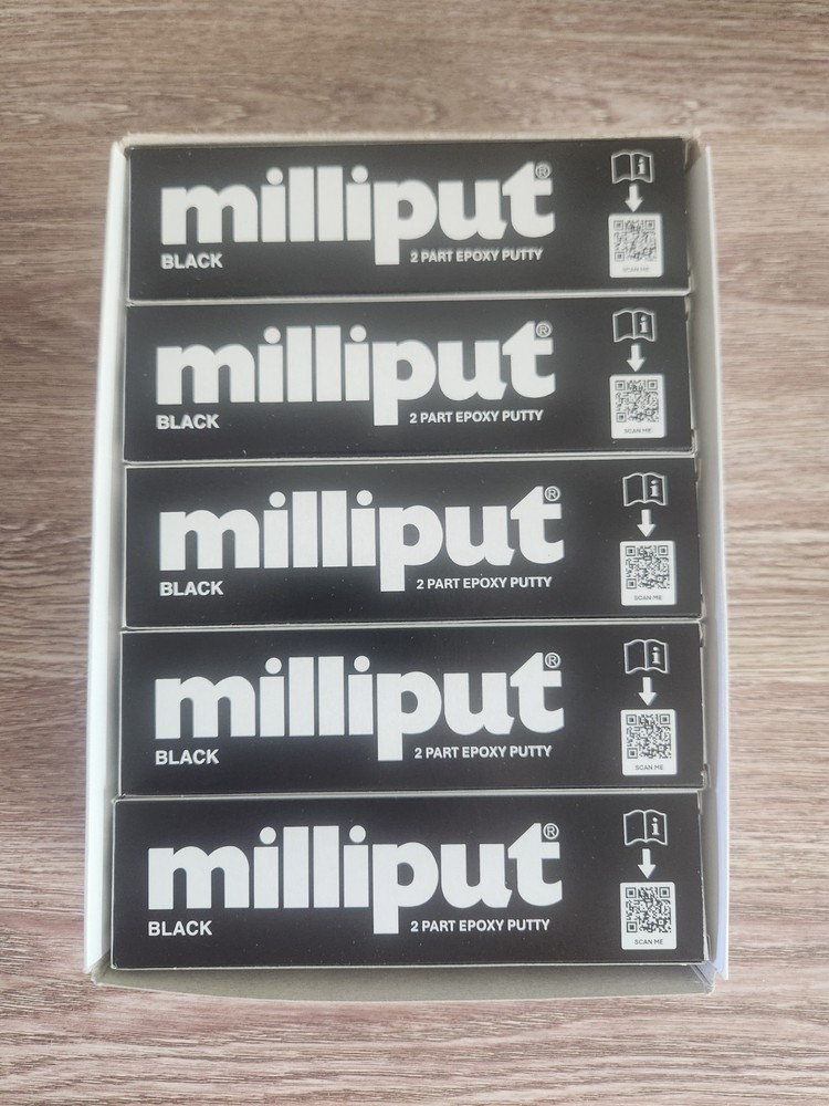 Milliput Versatile Epoxy Putty - BLACK 10 PACK