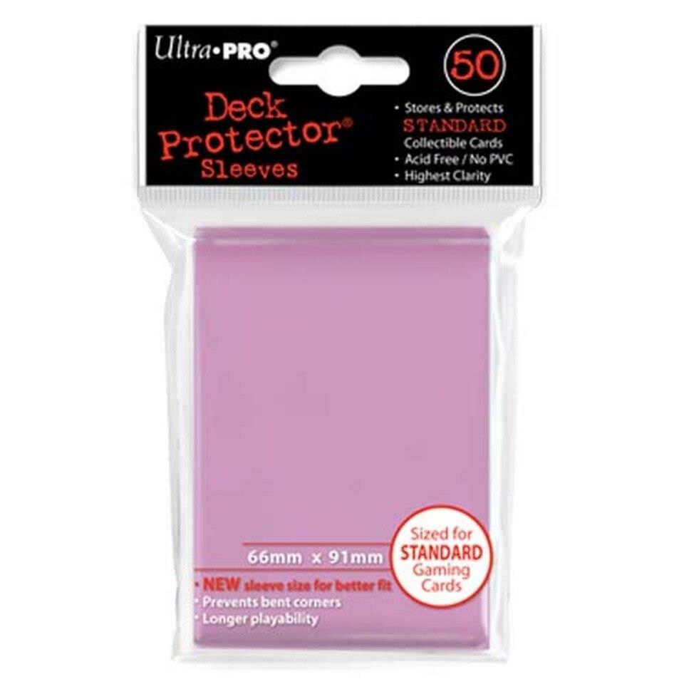 Ultra Pro Pink Solid Standard Deck Protector 50 Count [NEW] Card Game Play