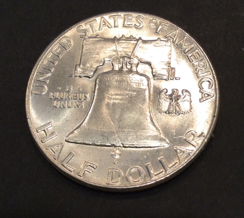 1963 (P) Franklin Half Dollar (AU) 90% Silver - (WH-2)